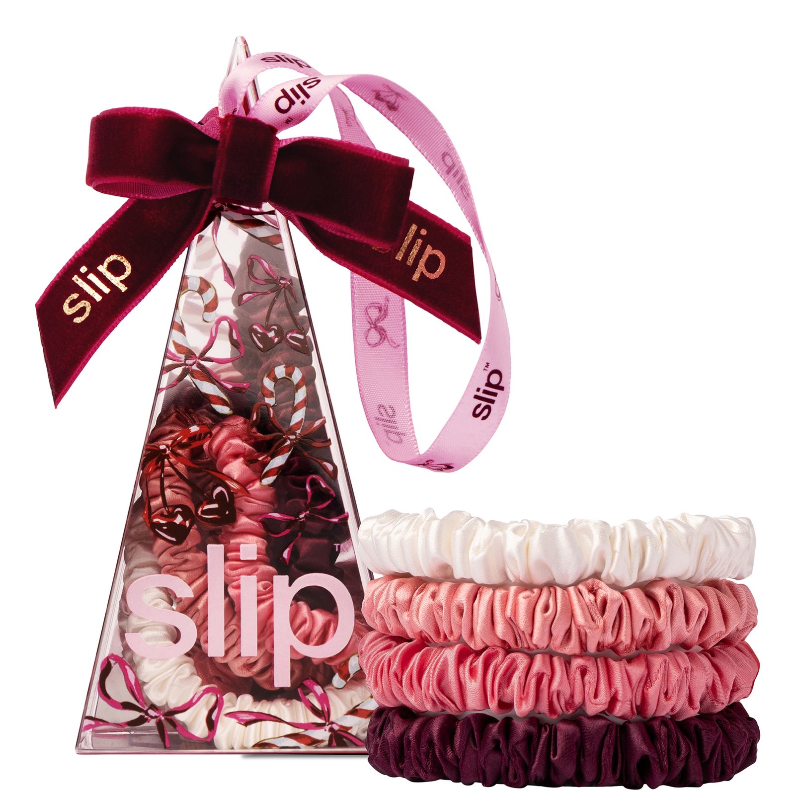 Slip Pure Silk Skinny Scrunchie Ornament - Candy Cane (worth &amp;pound;35.00)