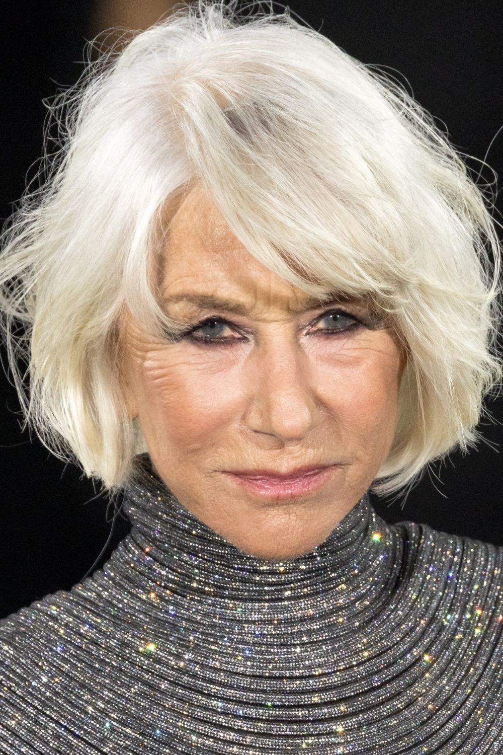 Helen Mirren with a bouncy layered bob