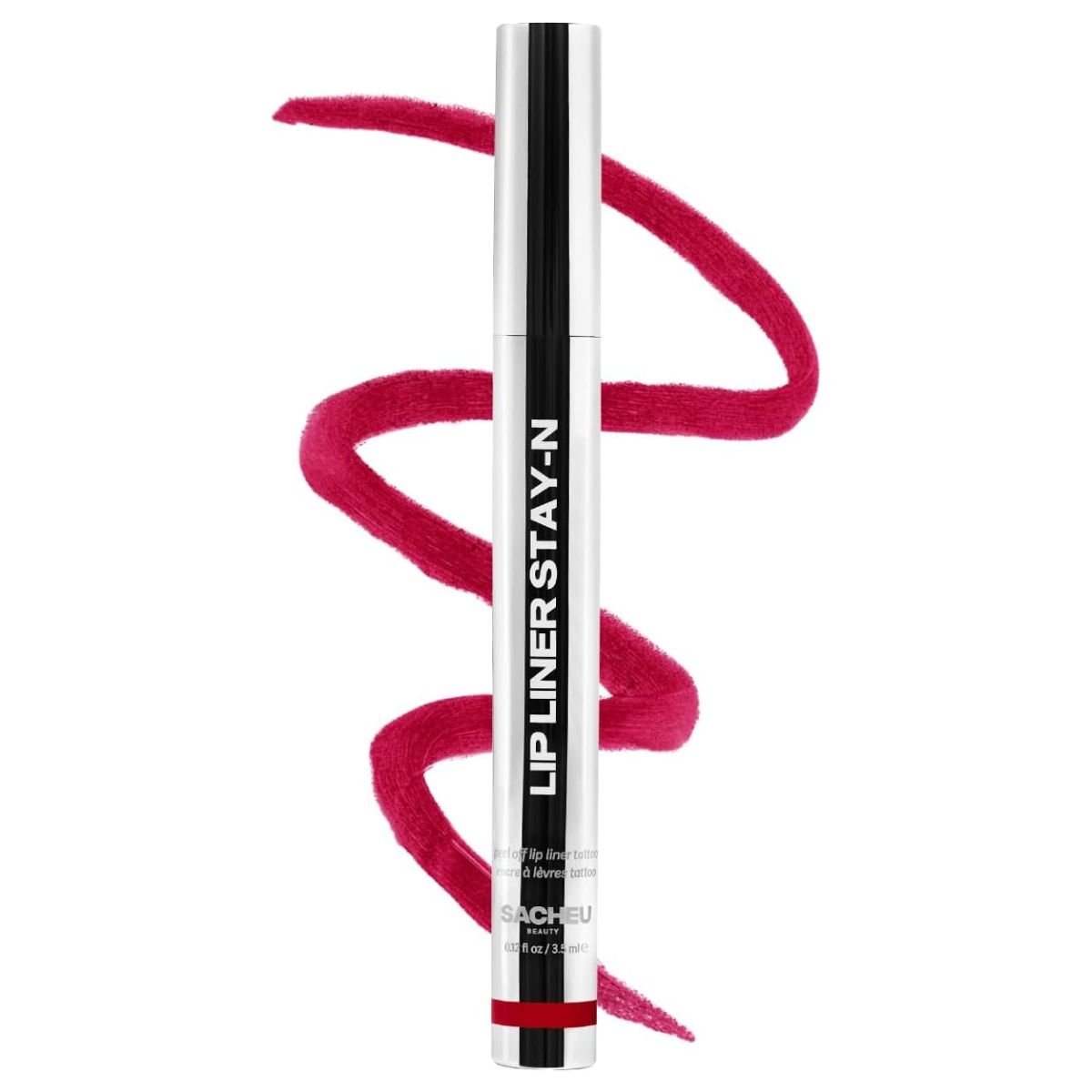 Sacheu Lip Liner Stay-N Peel Off Lip Stain - Long Lasting Waterproof Lip Tint With Hyaluronic Acid &amp;amp; Vitamin E &amp;ndash; Transfer Proof Matte Finish, Vegan &amp;amp; Cruelty-Free