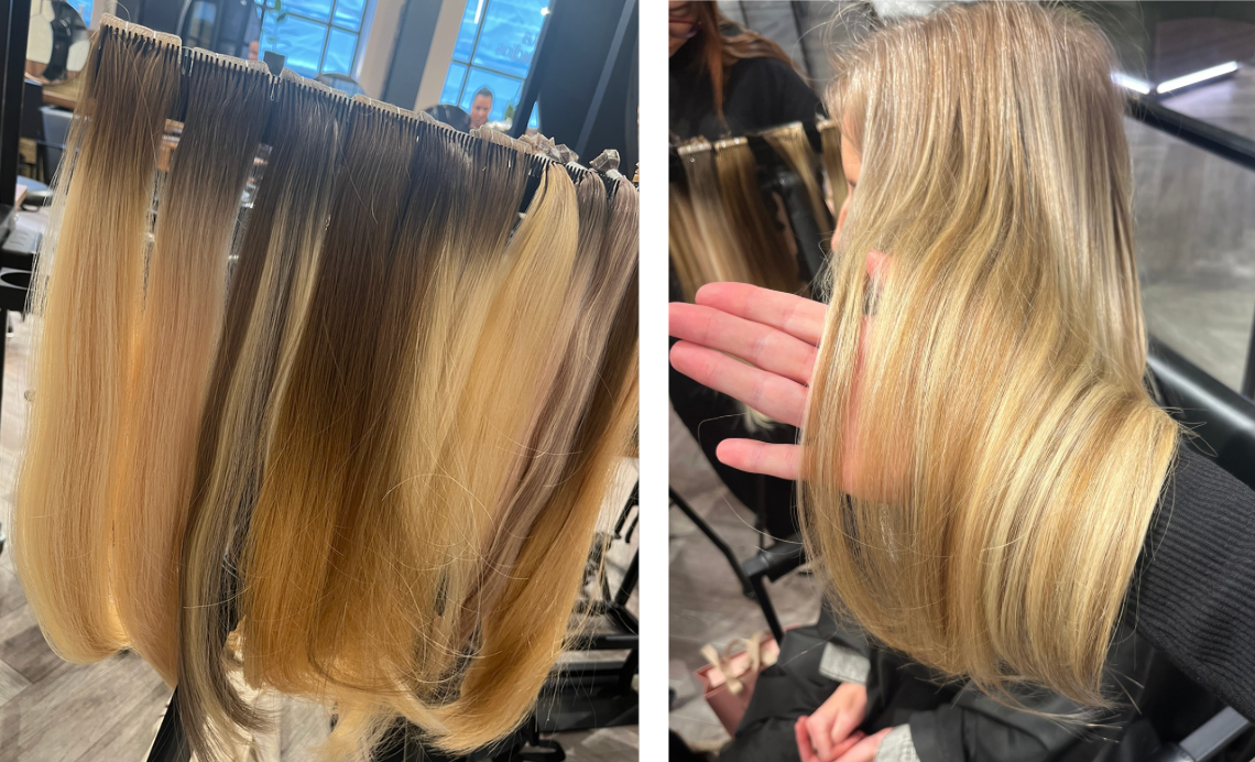 hair extensions, colour