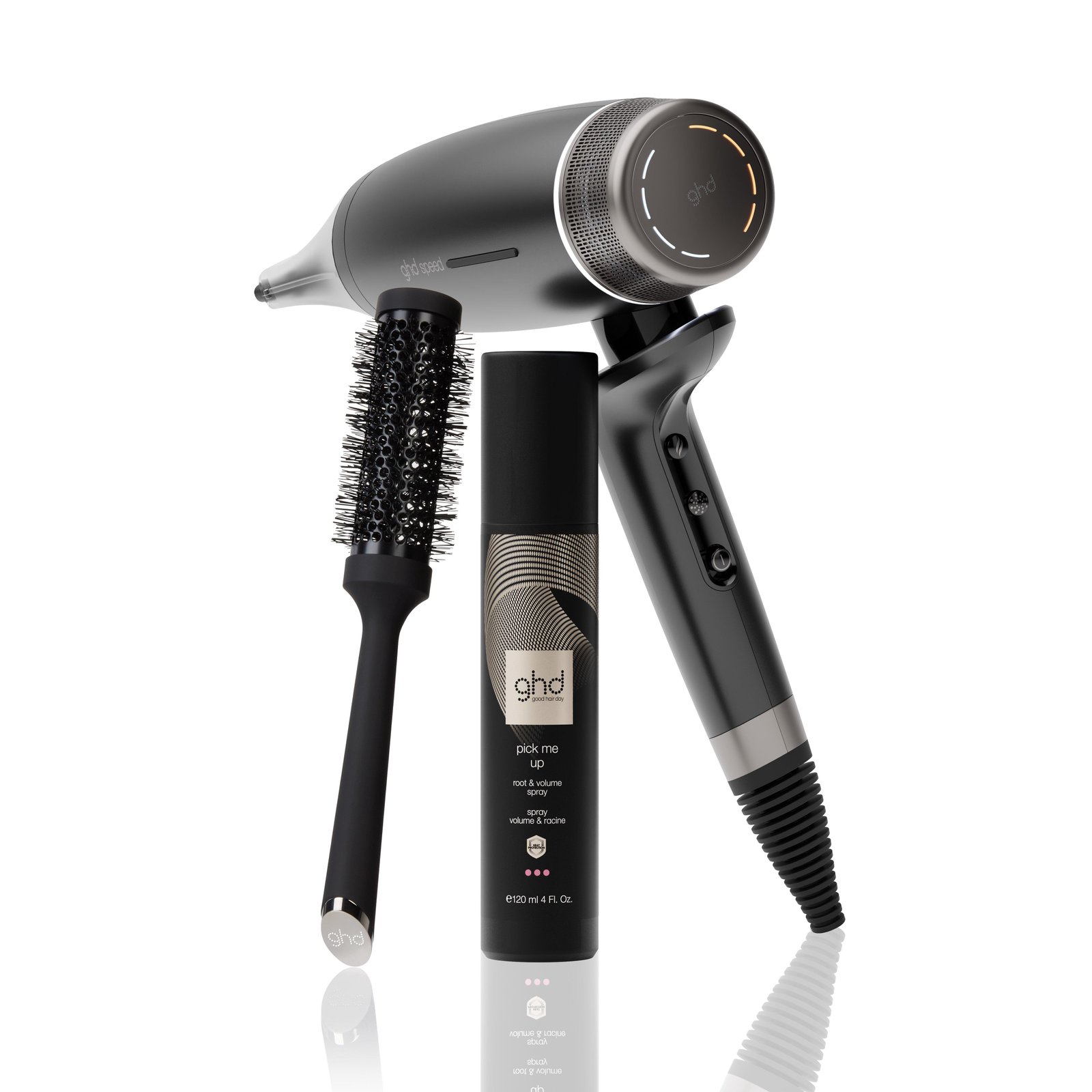 New Ghd Speed Ionic Hair Dryer Bundle Set in Black