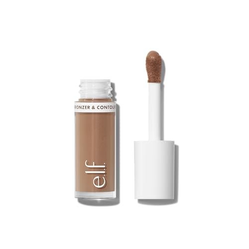 E.l.f. Camo Liquid Bronzer &amp;amp; Contour, Highly Pigmented, Natural-Looking Glowy Finish, Long-Lasting, Rounded Applicator, Vegan &amp;amp; Cruelty-Free, 2 Fair/light
