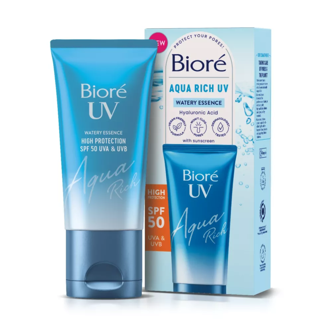 Biore, Biore Uv Aqua Rich Water Essence Sunscreen Spf 50 50ml