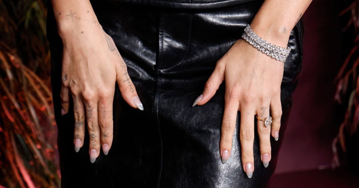 Glass Slipper Nails: Hailey Bieber's Latest Manicure Craze